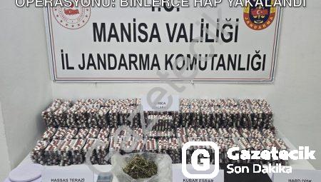 Manisa Turgutlu’da Dev Uyuşturucu Operasyonu: Binlerce Hap Yakalandı