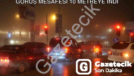 Denizli’de Yağışın Ardından Yoğun Sis: Görüş Mesafesi 10 Metreye İndi