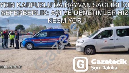 Aydın Karpuzlu’da Hayvan Sağlığı İçin Seferberlik: Aşı ve Denetimler Hız Kesmiyor