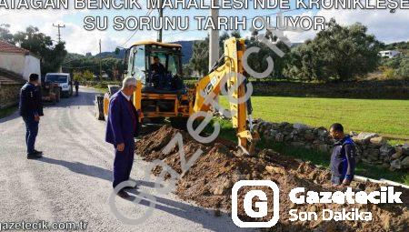 Yatağan Bencik Mahallesi’nde Kronikleşen Su Sorunu Tarih Oluyor