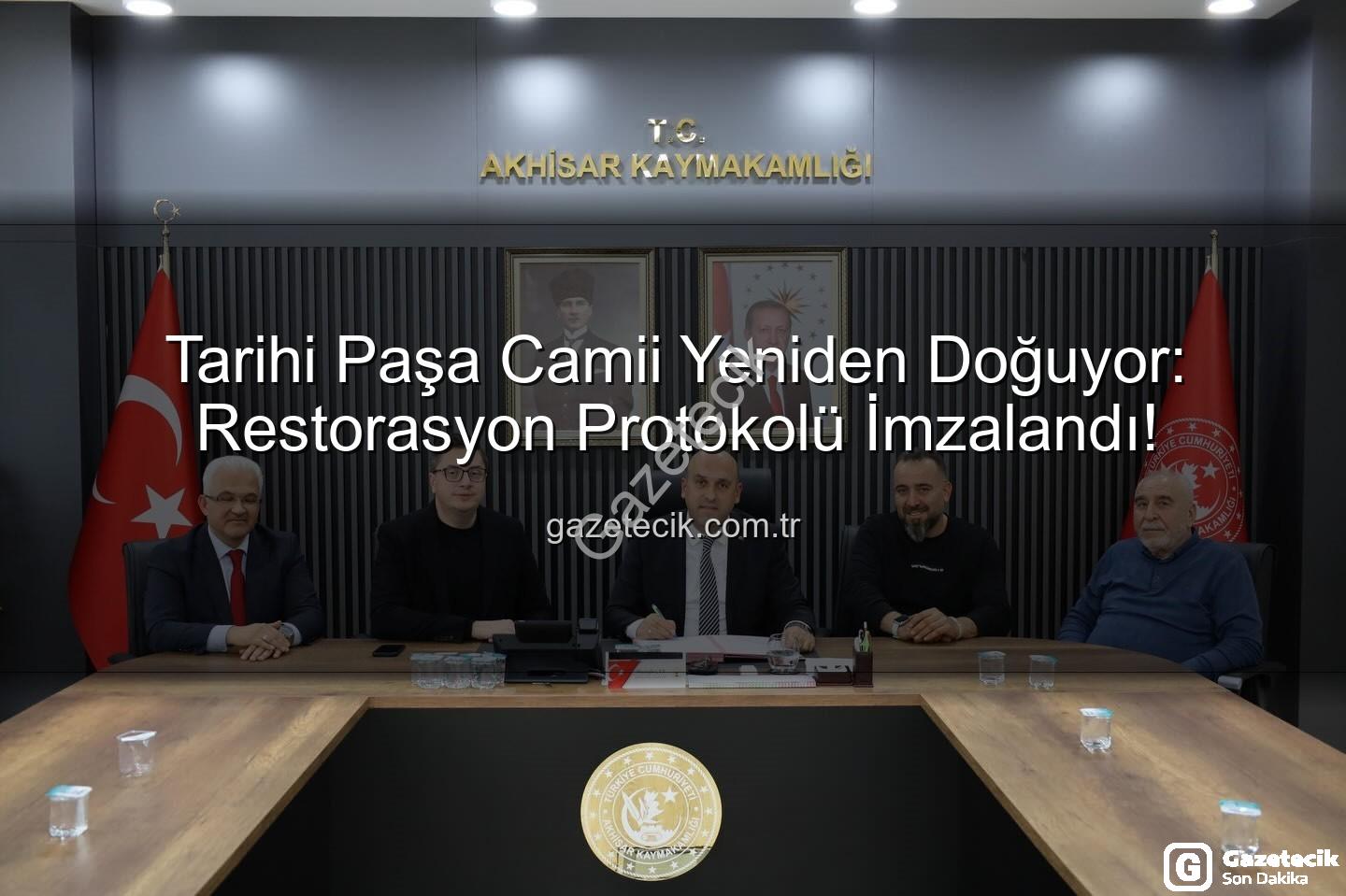 Paşa Camii restorasyonu - Tarihi Paşa Camii Yeniden Doğuyor: Restorasyon Protokolü İmzalandı!