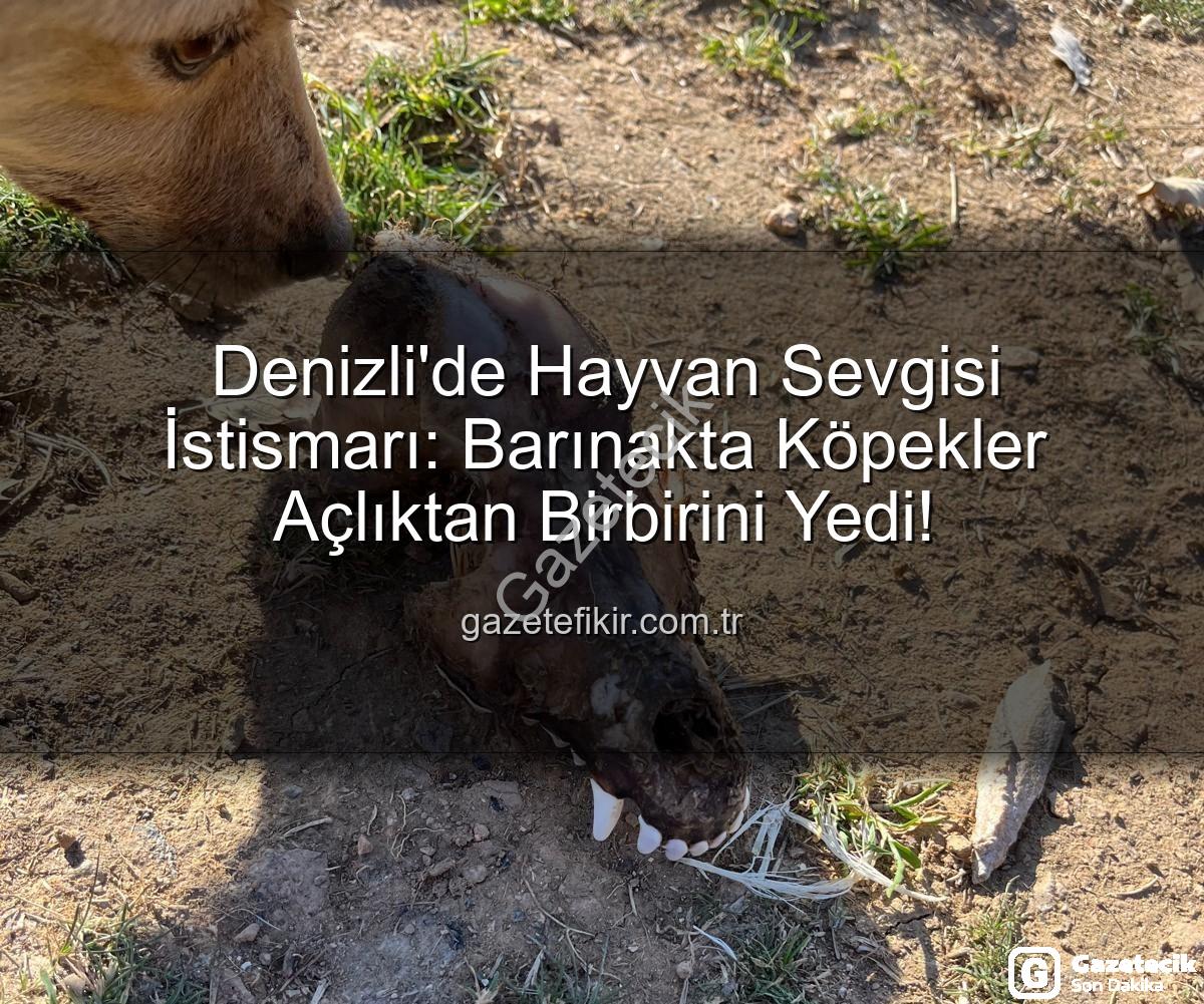 hayvan istismarı - Denizli'de Tüyler Ürperten İstismar: Sözde Barınakta Köpekler Açlıktan Birbirini Yedi!