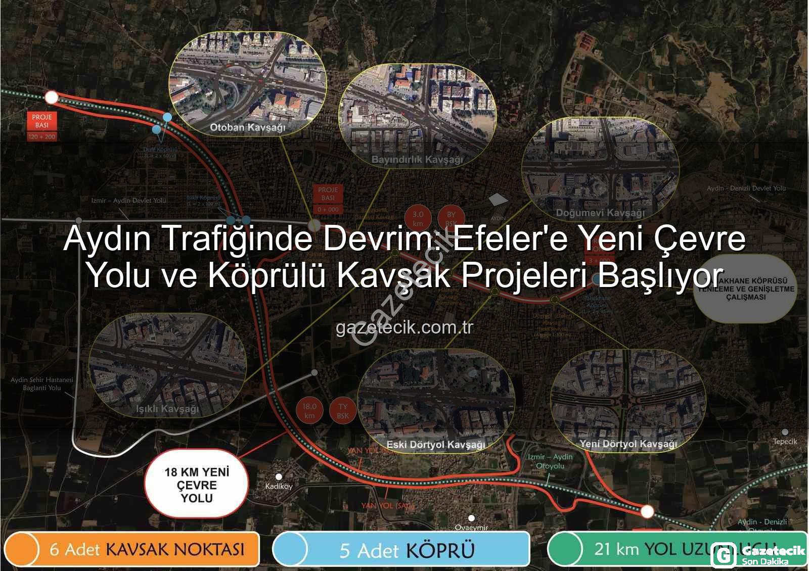 Aydın trafik - Aydın Trafiğinde Devrim: Efeler'e Yeni Çevre Yolu ve Köprülü Kavşak Projeleri Başlıyor